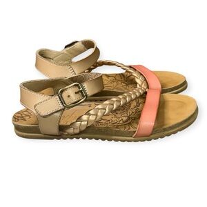 Blowfish Girl’s Sandals - Tan and Coral Size 1